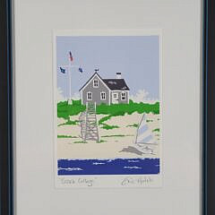 Eric Holch “Beach Cottage” Nantucket Serigraph Print