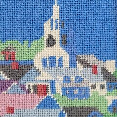 Vintage Erica Wilson Design Nantucket Needlepoint Embroidery