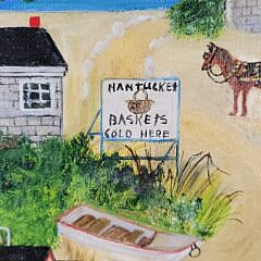 Vintage Emily Pierce Nantucket Folk Art Painting