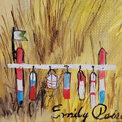 Vintage Emily Pierce Nantucket Folk Art Painting