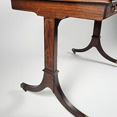 Schmieg & Kotzian Inlaid Exotic Wood Campaign Style Writing Table