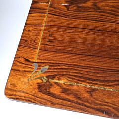 Schmieg & Kotzian Inlaid Exotic Wood Campaign Style Writing Table