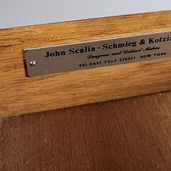 Schmieg & Kotzian Inlaid Exotic Wood Campaign Style Writing Table