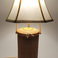 Vintage Nantucket Basket Lamp