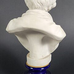 Antique French Porcelain Bust of Voltaire