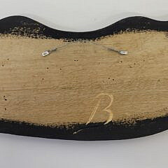 Folk Art Carved and Painted Sperm Whale Plaque
