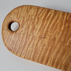 Vintage Custom Tiger Maple Cheese Serving Board