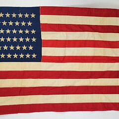 Antique 46 Star United States American Flag