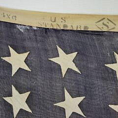 Antique World War One Era 48 Star United States American Flag
