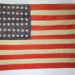 Antique World War One Era 48 Star United States American Flag