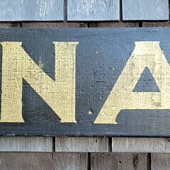 Antique Style Nantucket Painted Advertising Trade Sign