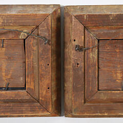 Pair of Miniature Portraits In Molded Gilt Frames, 19th Century