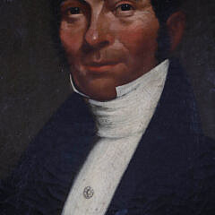 William Swain “Portrait of Captain Jonathan Swain of the Nantucket Whaling Ship Swift”, 19th Century