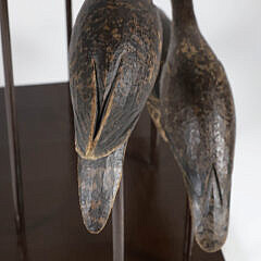 Collection of Five Antique Carved and Painted Shorebird Decoys