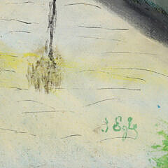 John Egle Acrylic on Board “Morning Shadows”, circa 1981
