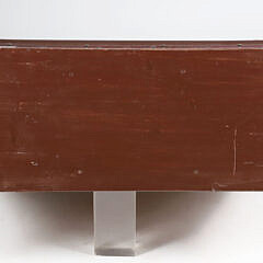Red Stained Pine Apothecary Chest, 19th Century