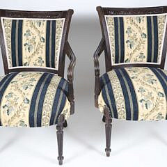 19-5510 Pair Upholstered Open Armchairs A 9893 JPG