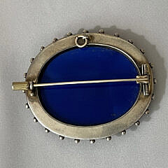 Antique Micro Mosaic Brooch – Pendant Depicting Saint Peter’s Basilica in Vatican City