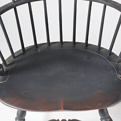 Pair of Painted Windsor Style Armchairs