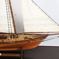 Two Masted Cased Model of a Schooner