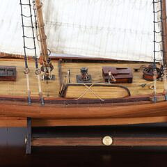 Two Masted Cased Model of a Schooner