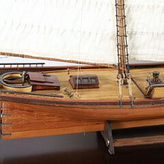 Two Masted Cased Model of a Schooner