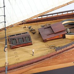 Two Masted Cased Model of a Schooner