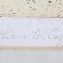William W. Coffin Pencil Signed Colored Photograph “Rounding Brant Point, Nantucket”