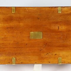 Chinese Export Partner’s Brass Bound Camphor Wood Trunk, 19th Century