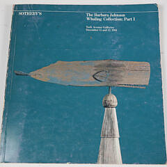 Four Sotheby’s Auction Catalogs: Barbara Johnson Whaling Collection Part I, II, III, IV