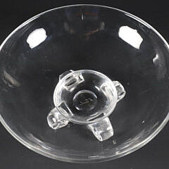 Signed Steuben Crystal Footed Bowl Designed by John Dreves in 1942