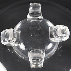 Signed Steuben Crystal Footed Bowl Designed by John Dreves in 1942