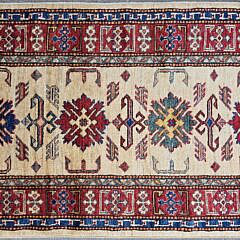 Contemporary Hand Woven Kazak Style Runner Oriental Carpet