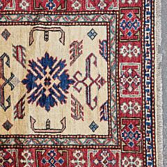 Contemporary Hand Woven Kazak Style Runner Oriental Carpet