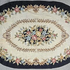 2368-54 Floral Hooked Rug A