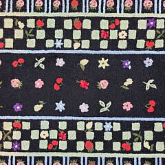 Claire Murray “Strawberries and Flowers” Hooked Scatter Rug