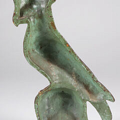 Cast Iron Painted Parrot Doorstop 19th Century