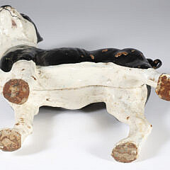Antique Painted Cast Iron Boston Terrier Doorstop