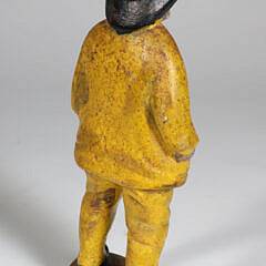Antique Painted Cast Iron Old Salt Doorstop