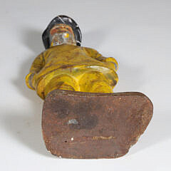Antique Painted Cast Iron Old Salt Doorstop
