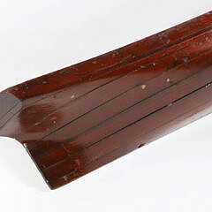 Vintage Mahogany 8-Lift Half Hull Model