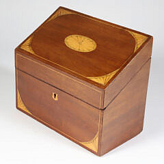 Mahogany Letter Box, 19th Century