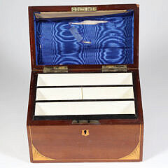 Mahogany Letter Box, 19th Century