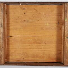 Antique Multiwood Gameboard with Opposing Game Piece Compartments and Slide Tops