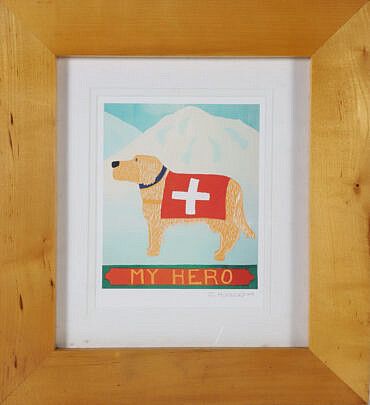 Stephen Huneck Pencil Signed Lithograph My Hero