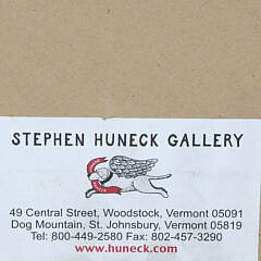 Stephen Huneck Pencil Signed Lithograph “My Hero”