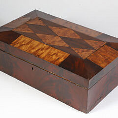 Bird’s Eye Maple and Mahogany Lift Top Box