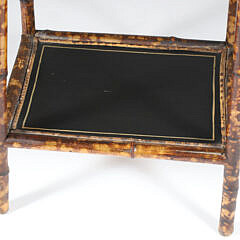 Antique Two-Tier Bamboo Stand
