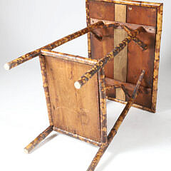 Antique Two-Tier Bamboo Stand