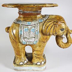 Vintage Italian Elephant Garden Stool